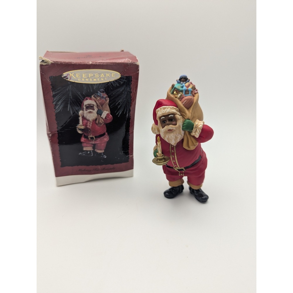 Hallmark‎ Keepsake 1996 Santa Claus Ornament Making His Rounds Christmas Hanging